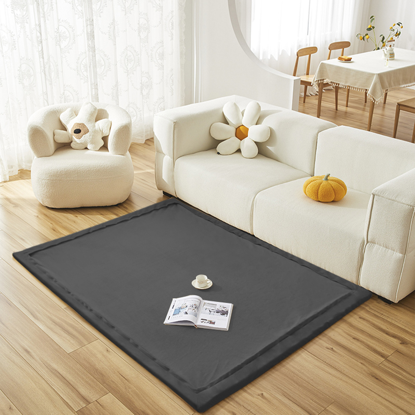 Transfronterizo personalizado con cremallera desmontable reemplazo espeso para niños anti-caída esponja trepa almohadilla de juego de arroz de cocina de arroz