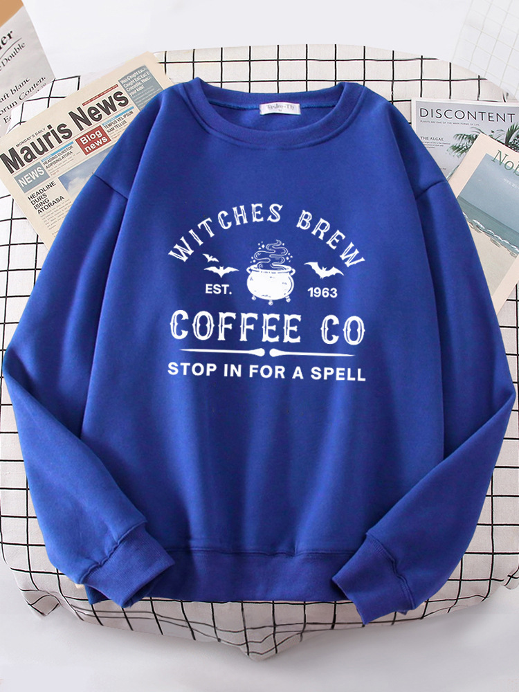 Witches Brew Coffee Letter Printing Simple Solid Color Lette