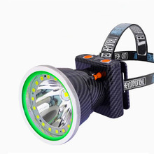 頭燈長續航LED充電夜釣燈戶外露營礦燈鋰電池探照頭戴式跨境熱銷