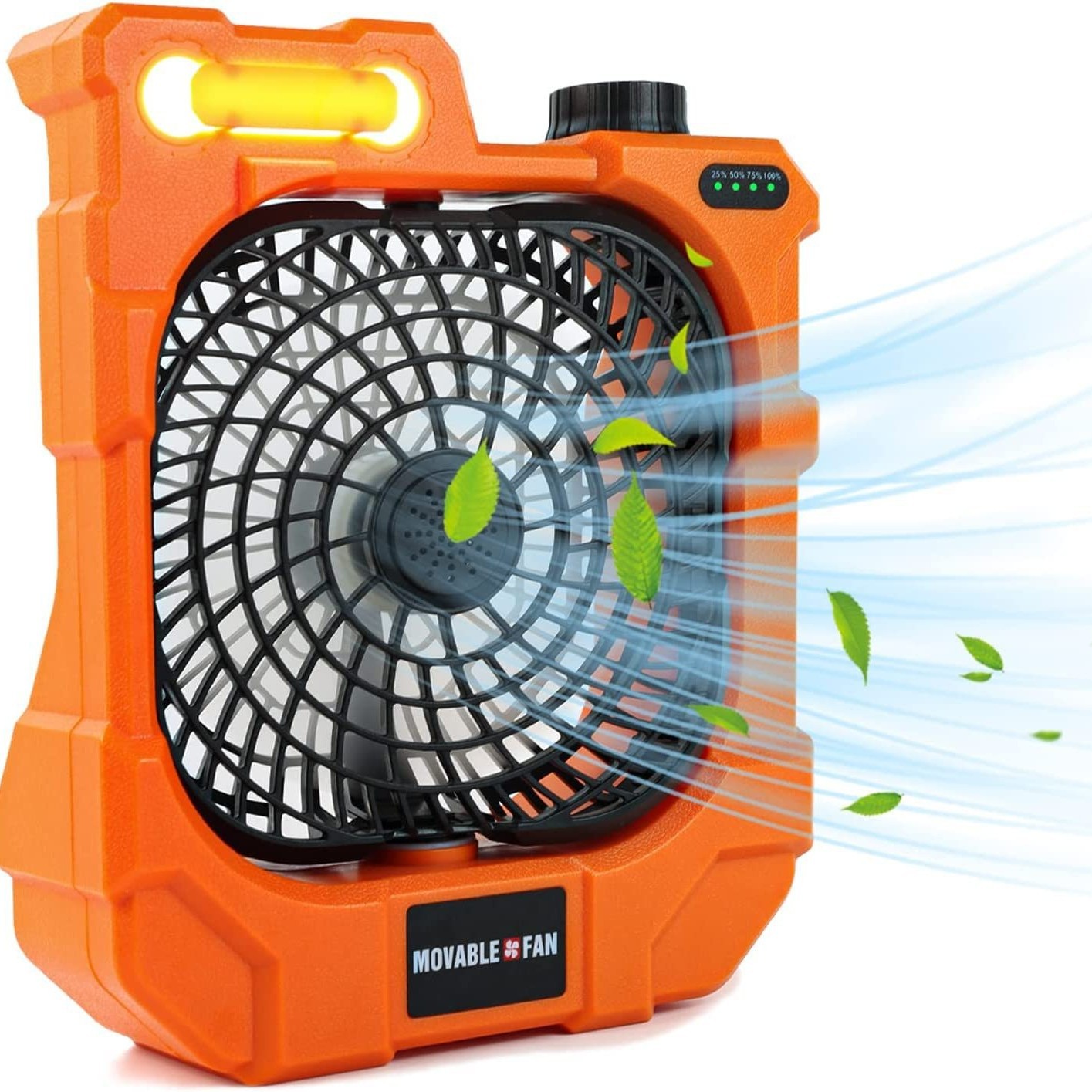 Ventilador para Tienda de Campaña 10400mAh USB Recargable con Luz LED