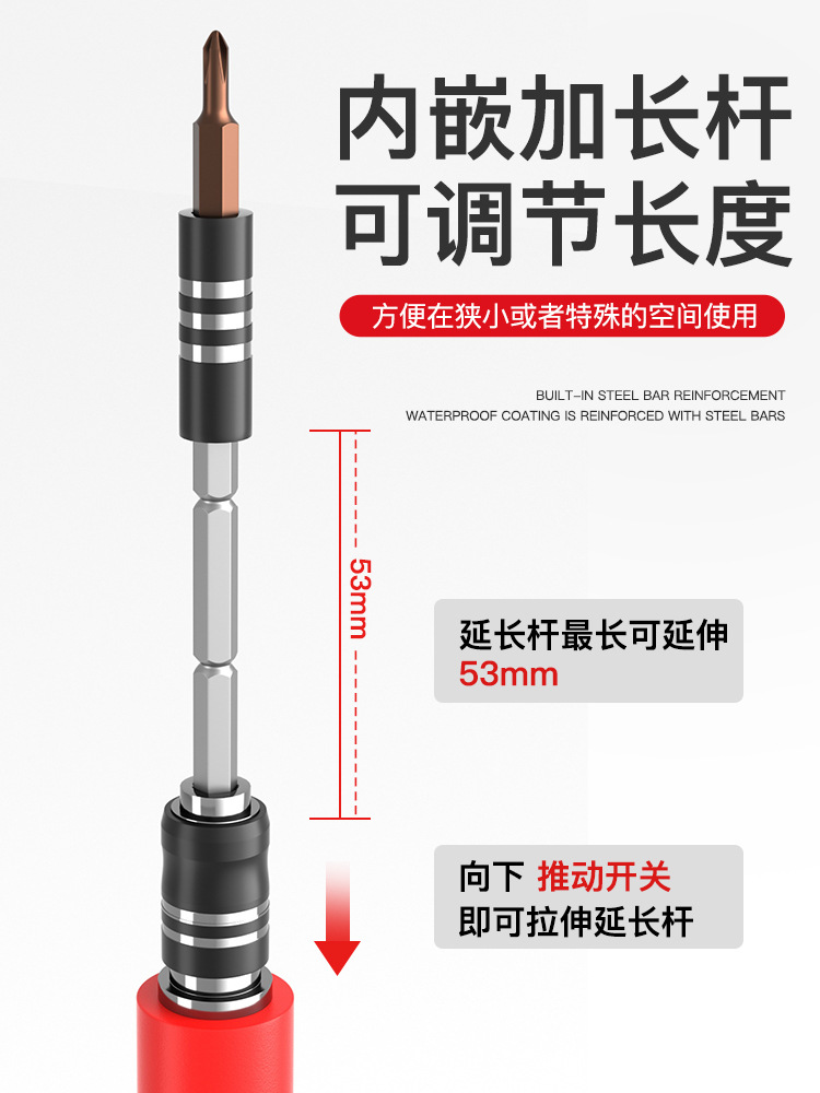 Screwdriver, universal tools set