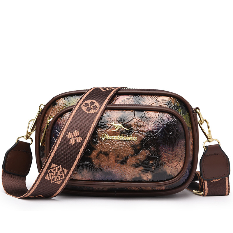 2024 nuevo bolso femenino con cremallera bandolera bandolera exquisito y conveniente, simple, elegante, tendencia, bolso de teléfono móvil de moda versátil