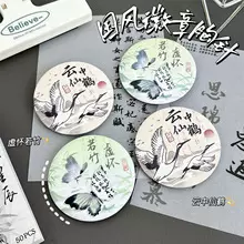 古风胸针国风蝴蝶吧唧徽章高清马口铁装饰徽章胸针谷子挂件