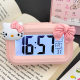 Cute Hello Kitty Luminous Mini Clock Student Dormitory Multifunctional Desktop Desk Clock Timing Mute Clock