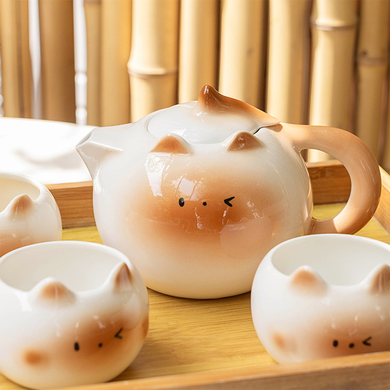 Gato siamés se muda a una nueva casa Juego de tazas Caja de regalo Taza Botella Boda para amigos Novias Regalos de cumpleaños para niñas