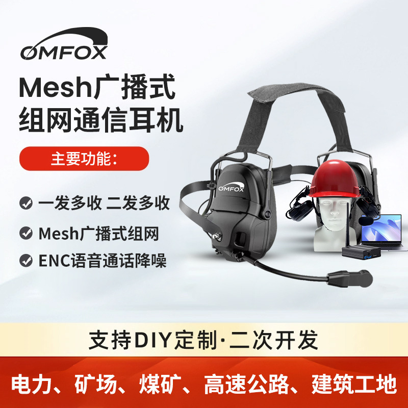 Broadcast-Type Two-To-Many Mesh Self-Organizing Network Communication Noise-Cancelling Earbuds Are Suitable for Leaders' Inspections and Presentations at Construction Sites