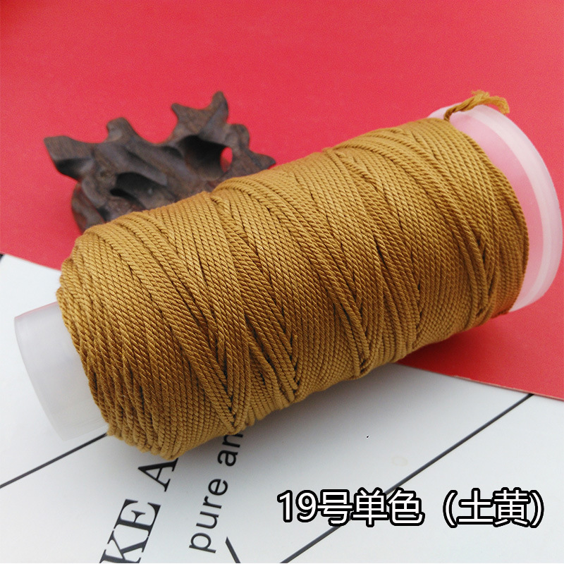 手もみ綿の糸の大きい巻きの綿の縄の多色のグラデーションのストランドのdiyの手の編みのブレスレットのネックレスの文はロープのチベット式を遊びます。|undefined
