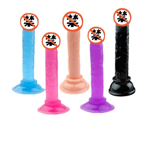 Female dildo manual simulation suction cup dildo mini small crystal female masturbation device