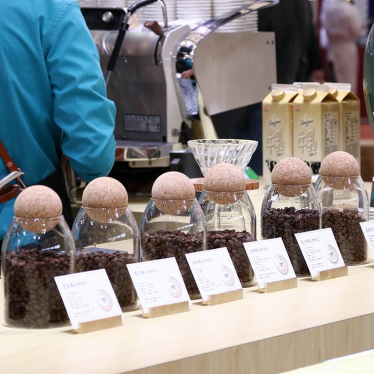 圆球软木塞网红玻璃罐 茶叶密封罐 吧台储物花果茶 咖啡豆展示瓶
