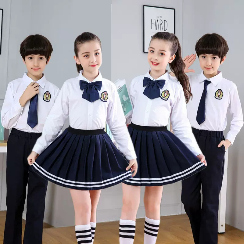 新款儿童合唱服演出服中小学生男女童朗诵表演服幼儿园毕业照服装