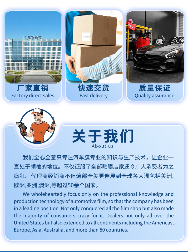 Automobile glass film explosion-proof sunscreen high heat insulation solar film solid color double-layer magnetron thermal reflective film factory direct sales