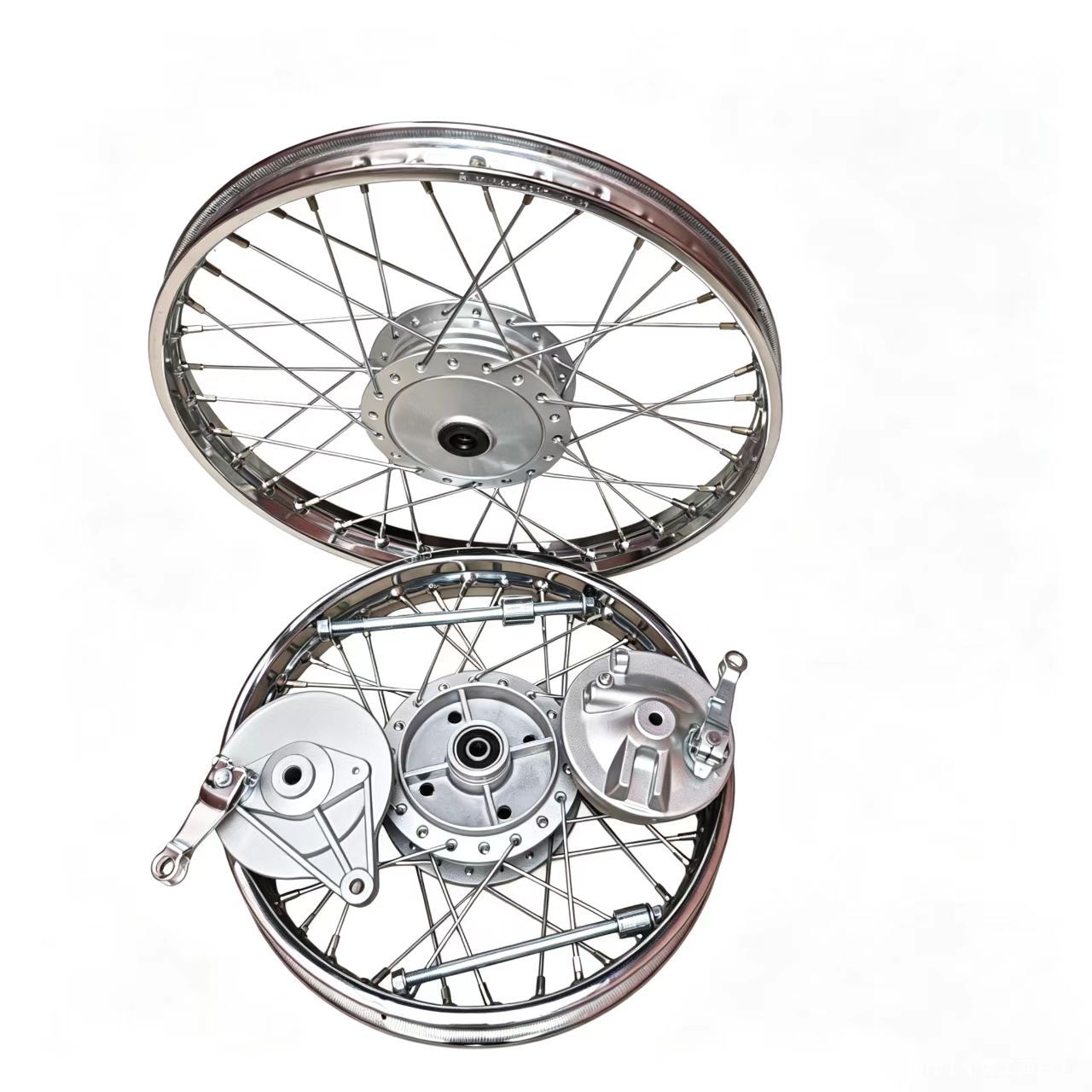 Motorcycle drum core wheel hub, Little Prince 80 wheel hub, Brazilian Titanv Honda mesh wheel front and rear rim assembly