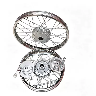 Motorcycle wheel hub – front and rear rim assembly