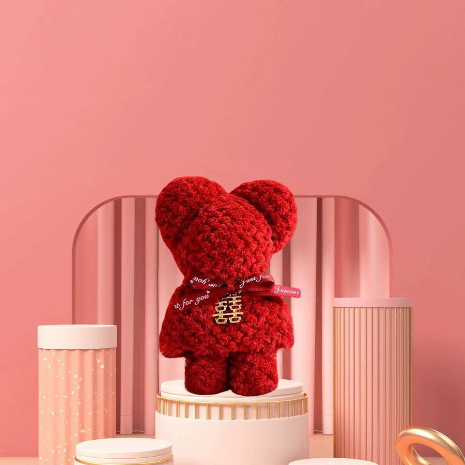 Подарочный Bear полотенце на память для компании, мероприятий, свадеб, дня рождения, детский сад, школа, май 161, открывающий подарок