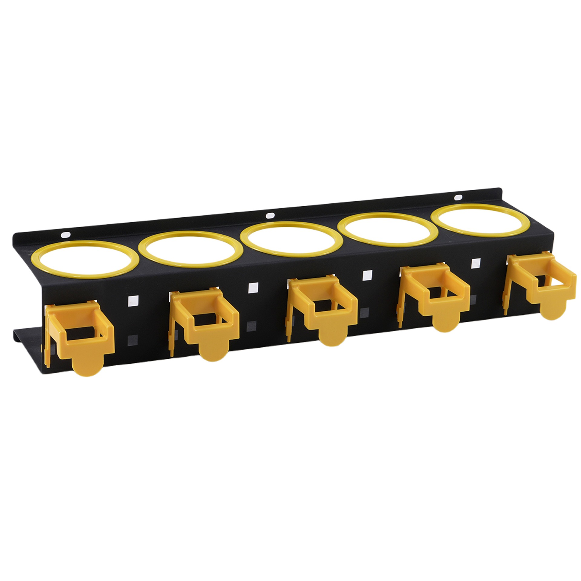 Estante de la botella de cera soporte de botella de cera Soporte de almacenamiento de cinco agujeros de hierro regadera Tienda de lavado de coches estante de almacenamiento especial