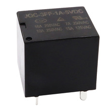 10A 12V 5脚 T73小型磁力线路板继电器JQC-3FF银点转换电磁继电器