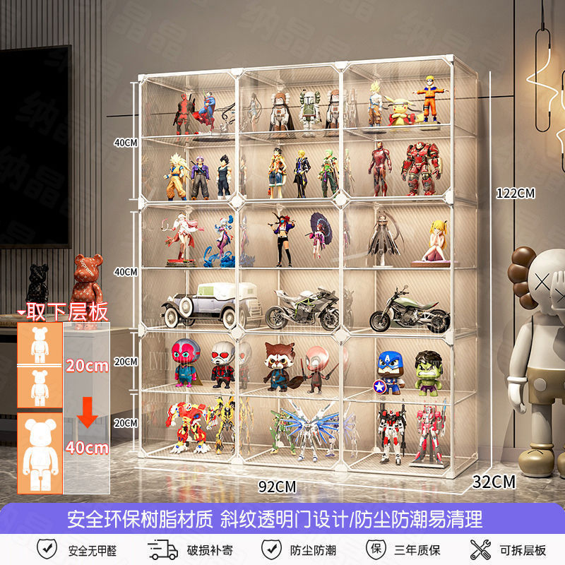 手作りレゴディスプレイキャビネットおもちゃビルディングブロック模造アクリル手頃な価格のホームディスプレイ収納棚透明収納ボックス|undefined