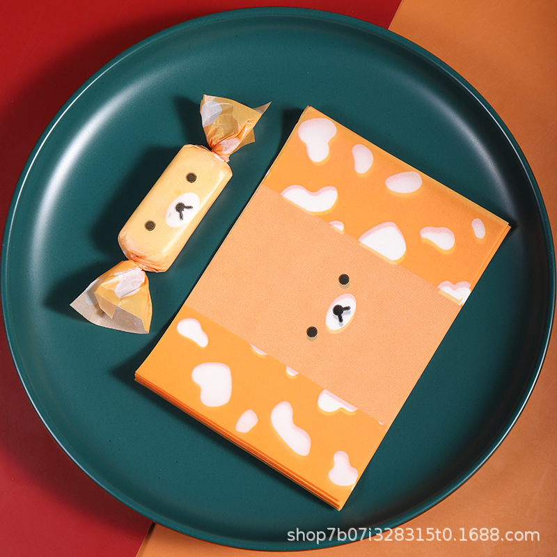 Papel de embalaje de papel de turrón embalaje de papel de caramelo embalaje de papel de turrón papel de caramelo de arroz glutinoso 100 piezas