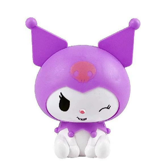 Пластиковая миниатюрная версия декоративного украшения для выпечки Sanrio Kuromi в виде тортной тележки для трансграничных туристических мест