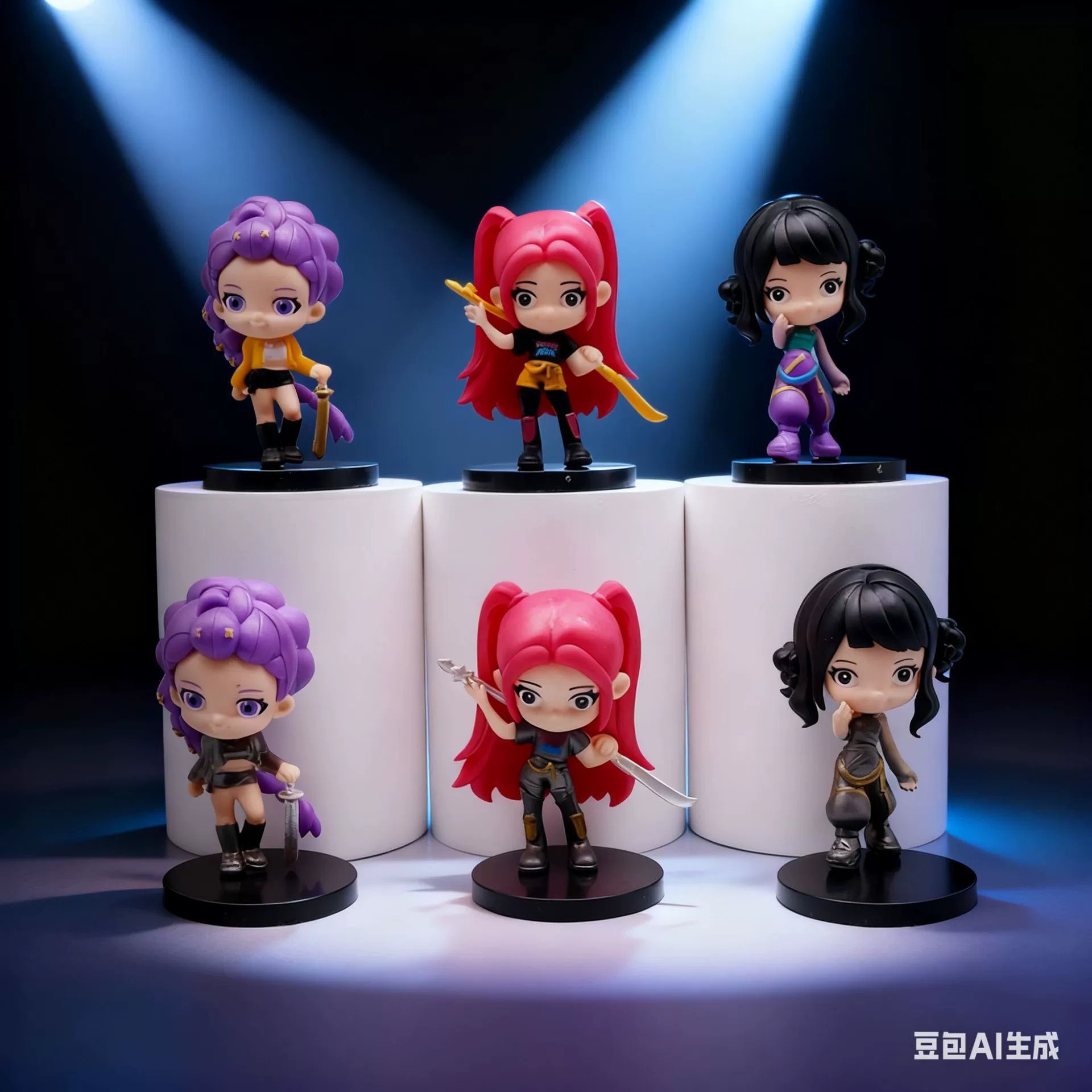 Группа ведьм охоты Девушка K-POP Tiger Crow Rumi Star Series Фигурки Внешняя анимация Игровая версия Q Точная кукла Трендовая игрушка