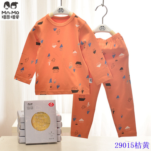 Select Code Na'en Maai Children's Underwear Set for Boys, Toddler Autumn Top and Bottom, 90-120 Size, 95% Cotton
