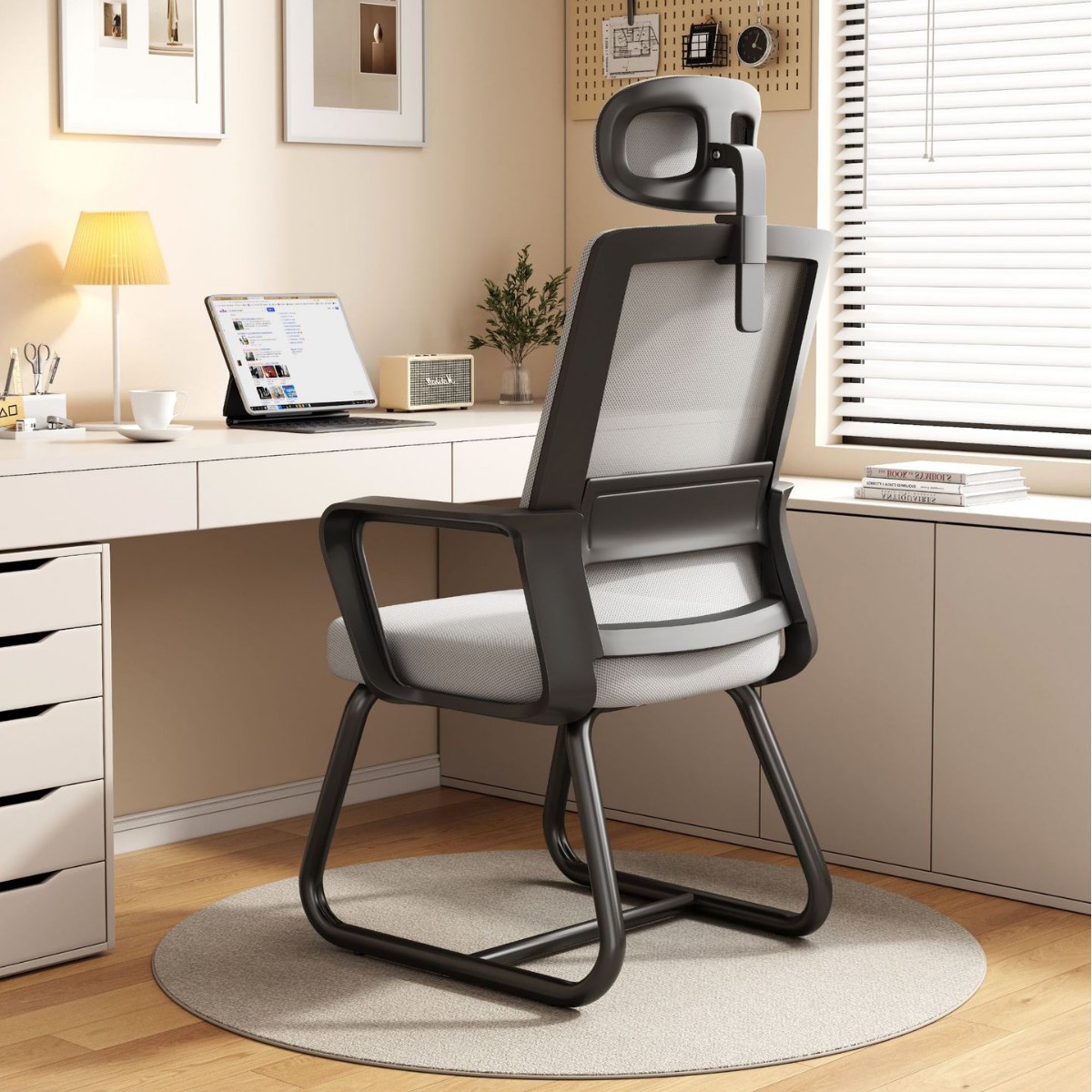 Silla de Computadora de Malla de Nylon, Ergonómica, para Oficina