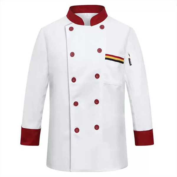 Ropa de Trabajo para Chef de Cocina de Restaurante y Cafetería, Ropa de Trabajo de Manga Larga para Hombre, Ropa de Chef de Restaurante de Hotel, Ropa de Chef de Manga Corta Hecha a Medida para Hombre image 9