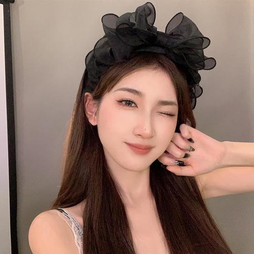  New Big Bow Hair Accessories Women's High Skull Headband Hairpin Runaway Princess Headwear Manufacturer Wholesale