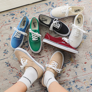 Spring and Summer New Low-top Canvas Shoes Female Students Ins Korean-style 2025 Summer All-match Low-top Trendy Casual Sneakers