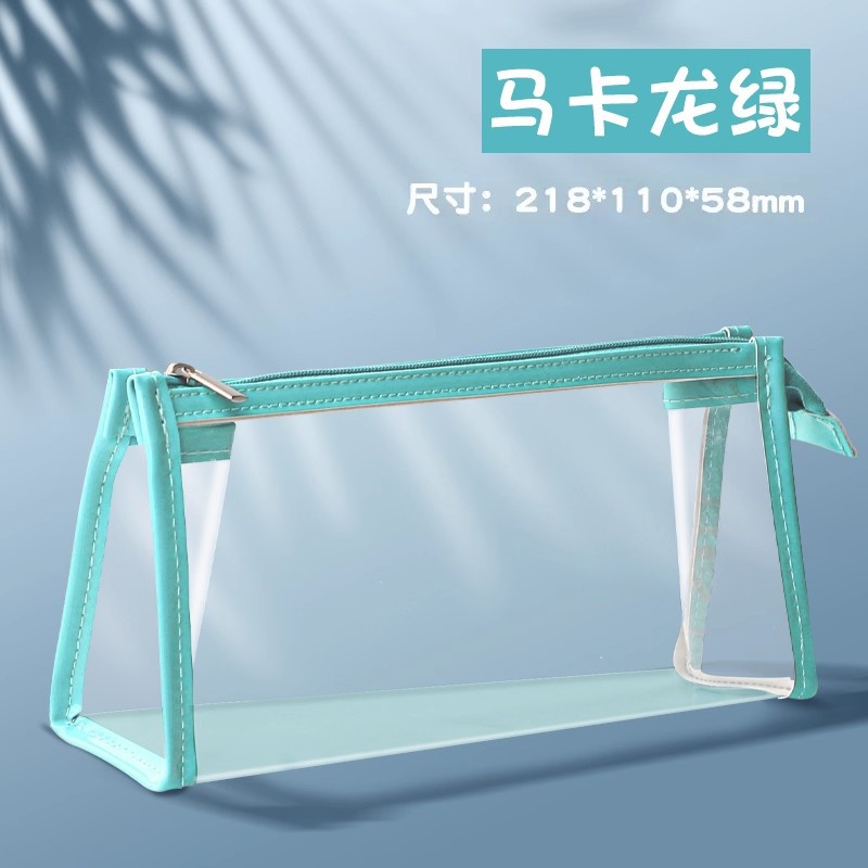 Estuche de lápices transparente bolsa de papelería especial para el examen para estudiantes de primaria caja de lápices simple femenina especial Almacenamiento de bolsa de lápices