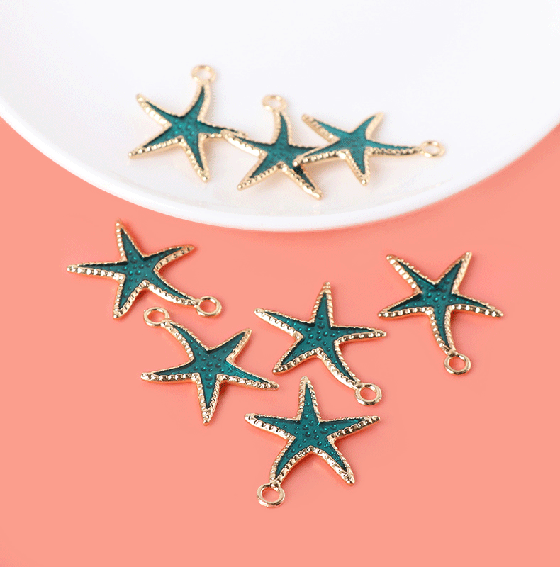 1 Piece Casual Beach Starfish Alloy Plating Pendant Jewelry Accessories display picture 4