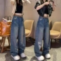 大码显瘦春季新款牛仔裤