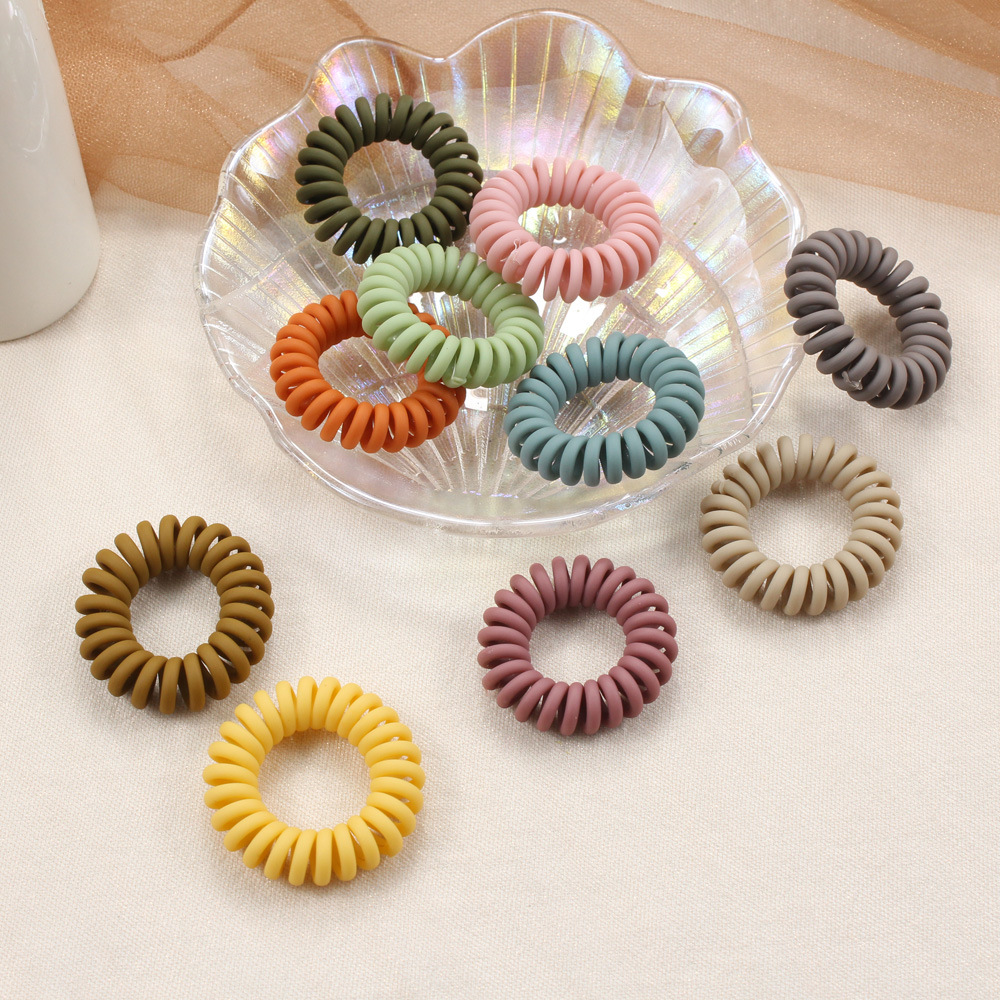 Simple Style Solid Color Resin Hair Tie display picture 2