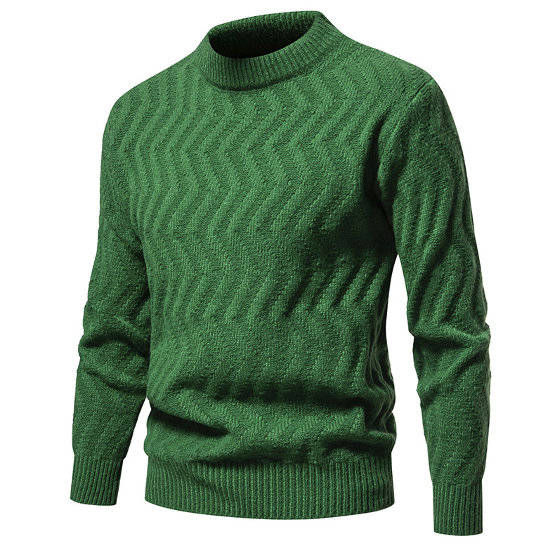 Women's Sweater Twisted Flower Round Neck Solid Colour Pullover_voghion.com