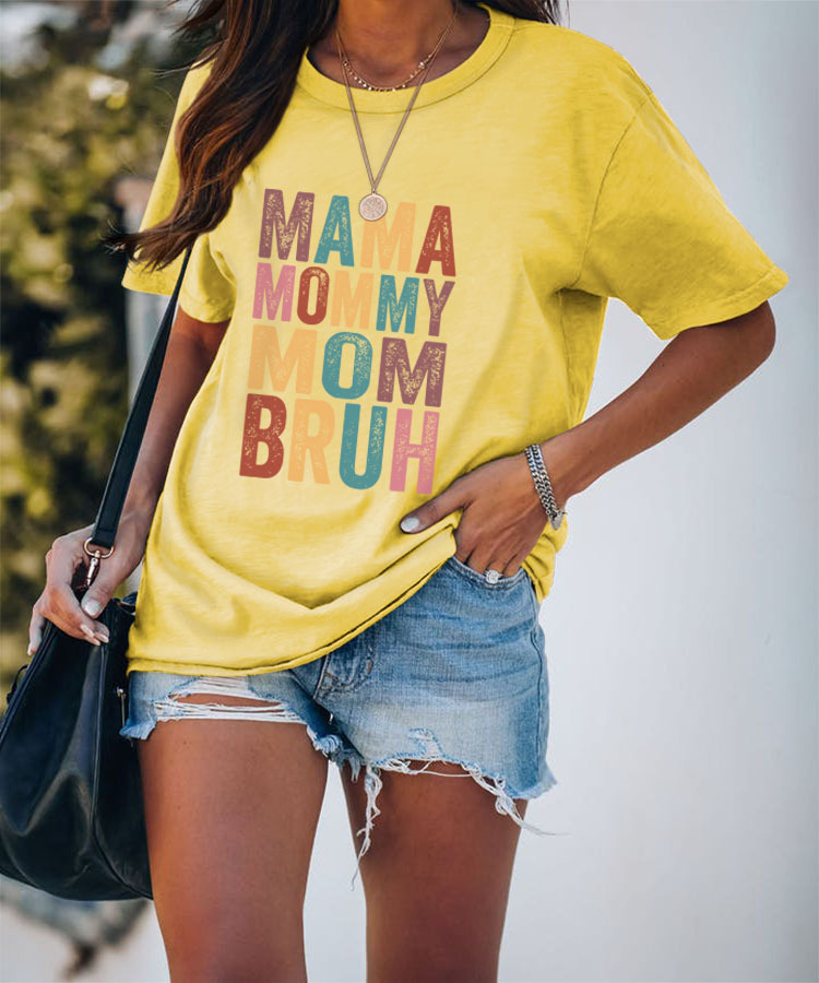 Femmes T-shirt Manche Courte T-shirts Impression Mode Lettre display picture 38