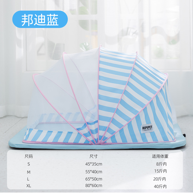 Nest para mascotas primavera y verano, transpirable, anti-mosquitos, yurtas, cachorros, gatitos, cojines para gatos, perreras plegables exteriores, casetas para gatos