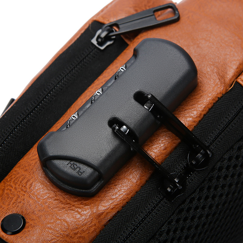 Men's chest bag, crossbody bag, anti-theft waist bag, outdoor sports bag, men's bag, crossbody bag, high-end cycling storage bag undefined