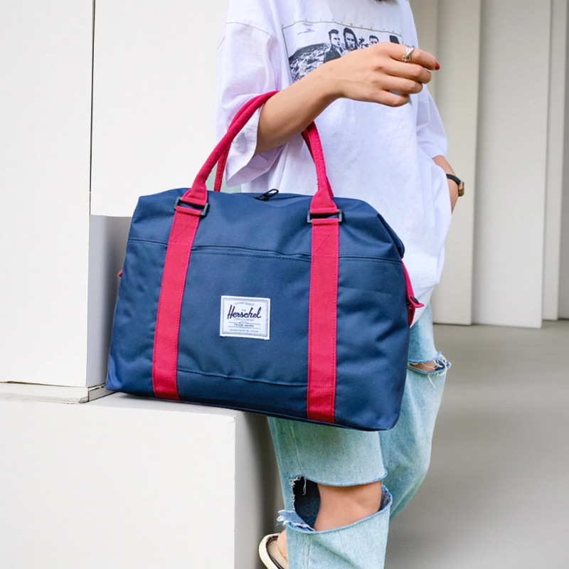Wholesale Short-Distance Travel Bag, Contrasting Color Fitness Luggage Bag, Oxford Cloth Handbag, Promotional Bag, Advertising Bag, Logo Printing Wholesale Short-Distance Travel Bag, Contrasting Color Fitness Luggage Bag, Oxford Cloth Handbag, Promotional Bag, Advertising Bag, Logo Printing