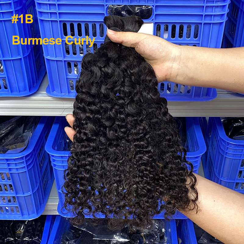 Extensiones de Cabello Humano 12A de Cabello Real Tejido a Mano para Mujeres