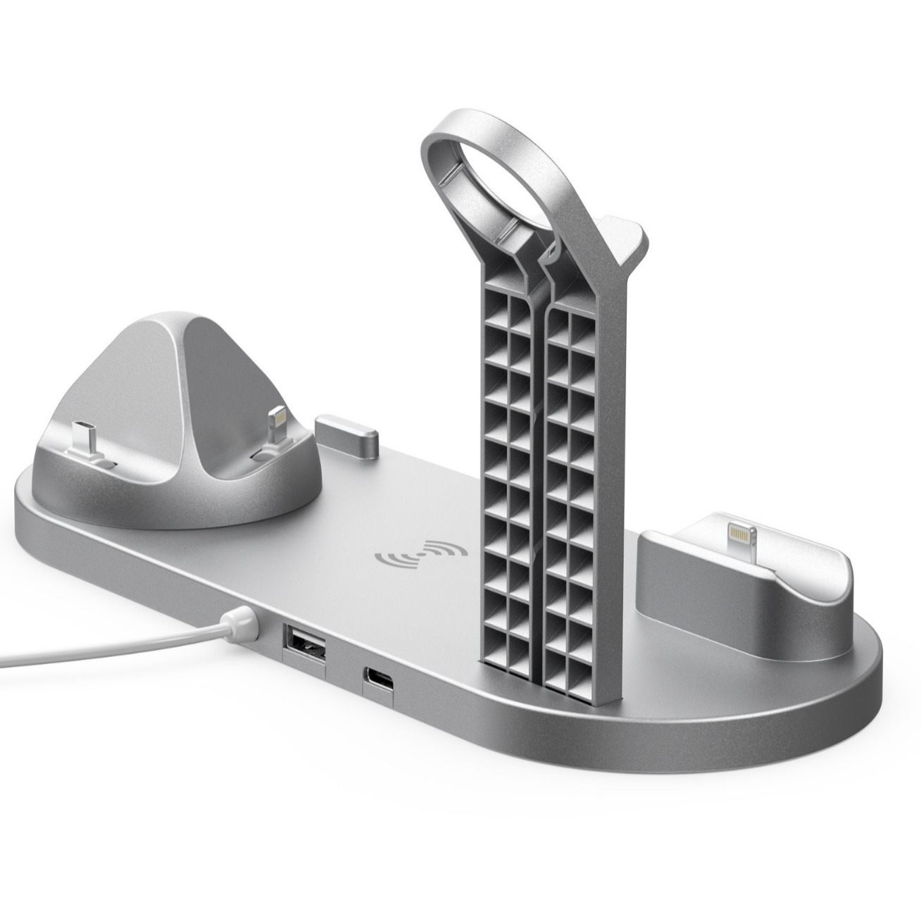 La fábrica suministra el cargador inalámbrico cinco-adentro-uno para la carga rápida inalámbrica del reloj 15W DE LAS auriculares del teléfono móvil iPhone14