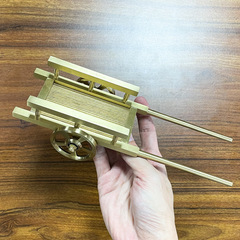 黃銅手推車擺件黃銅平板手推車有趣創意擺件辦公室桌面裝飾工藝品