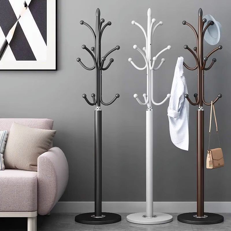 Coat Rack Floor-Standing Marble Clothes Rack Bedroom Storage Rack Room Clothes Hanging Rod Household Bag Hanging Clothes Rack