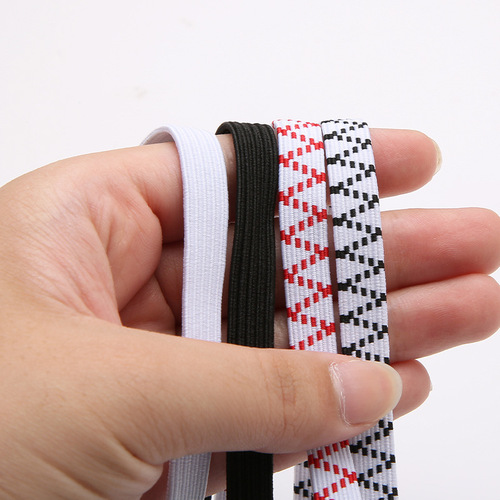 Manufacturer wholesale thickened elastic band high elastic rubber band double layer wide flat elastic rope webbing latex elastic rope