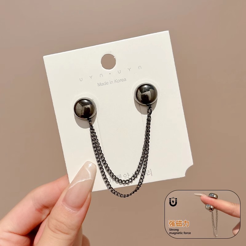 Pantalones corto pie de pantalón anti-raspazo de tierra fijación clip de brazo de borde fijación botón de pierna de fijación larga botón de pierna de absorción magnética botón sin costura