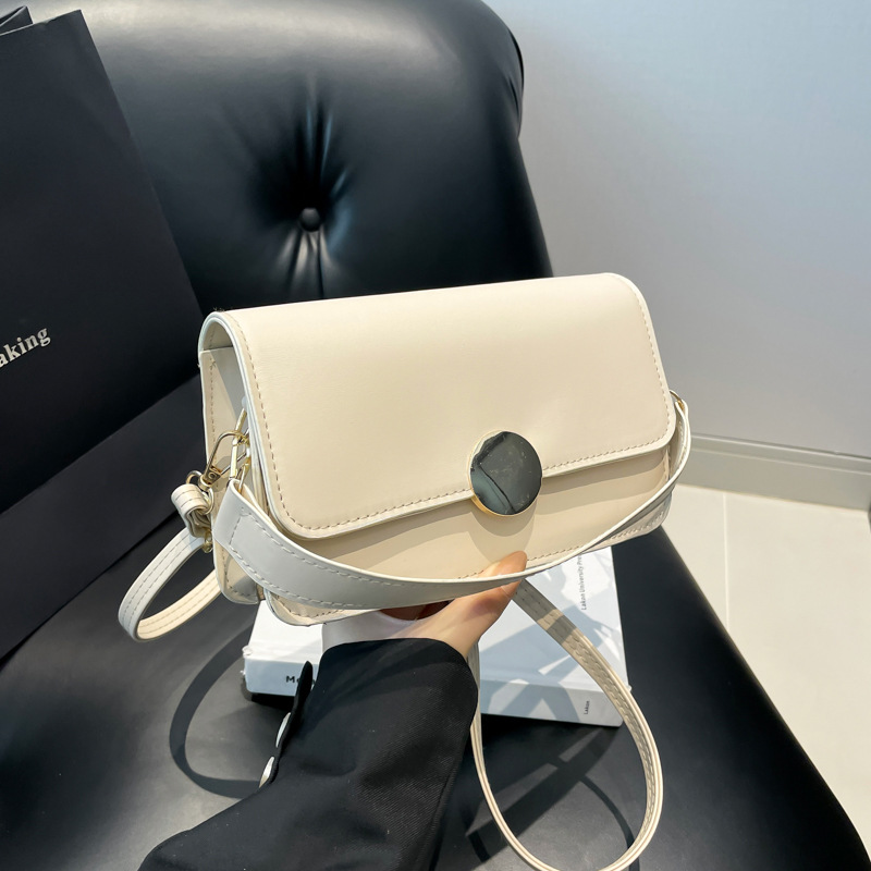 Bolso de moda coreano 2025 nuevo nicho de textura de hombro pequeño bolso cuadrado de color caramelo bolso de viaje de moda