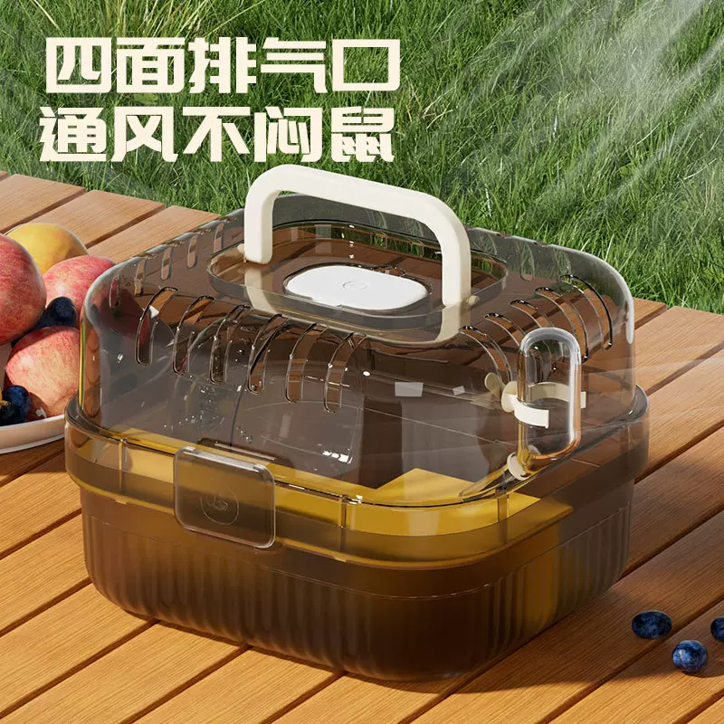 户外仓鼠笼子便携外出笼蜜袋鼯花枝鼠金丝熊小宠物用品批发外带笼