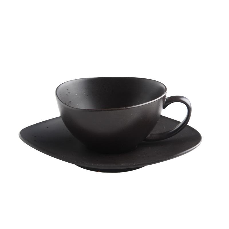 Nueva porcelana Aparato de café alemán ASA en forma taza cerámica con platillo té la tarde traje