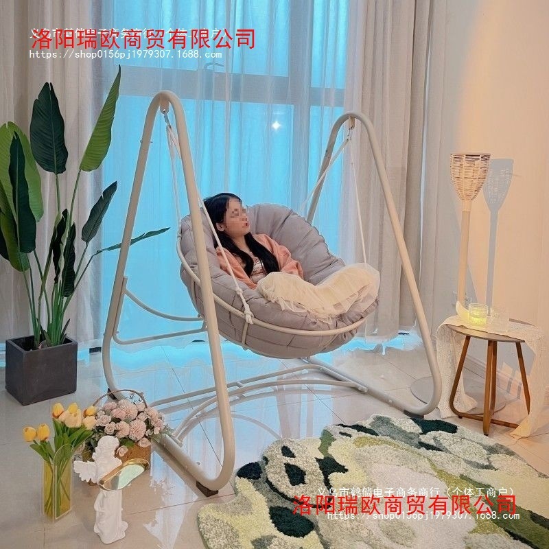 加大秋千成人室内秋千家用阳台懒人沙发摇篮室内吊篮阳台秋千摇椅|undefined