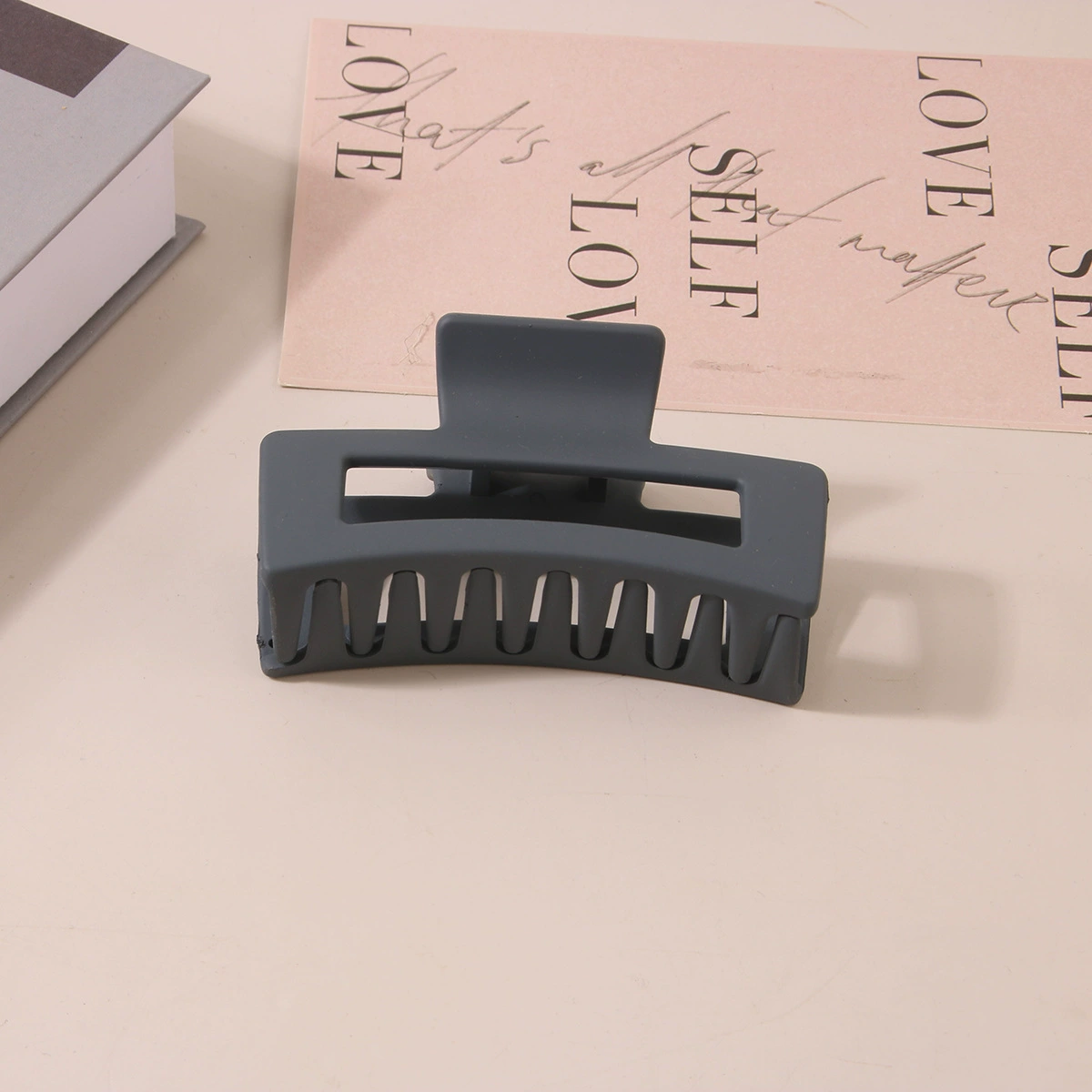 (Cross-border trading), rectangular matte crab pin, big shark, hairgrip, Amazon, simple and elegant design