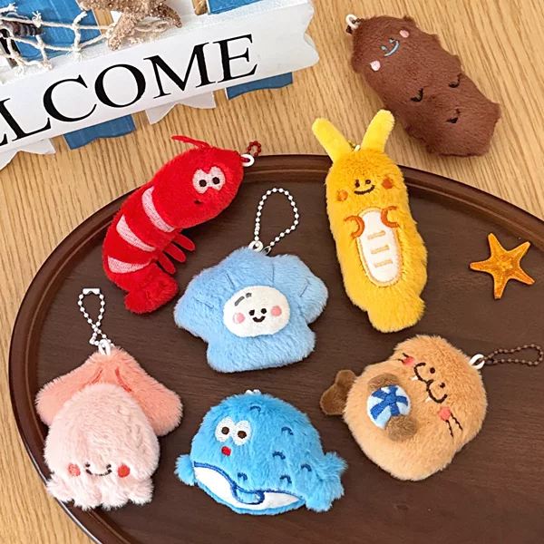 Tengyi Original Ocean-themed Figurine, Creative Sea Elephant Doll, Backpack Keychain, Small Pendant, High-Quality Decorative Charm